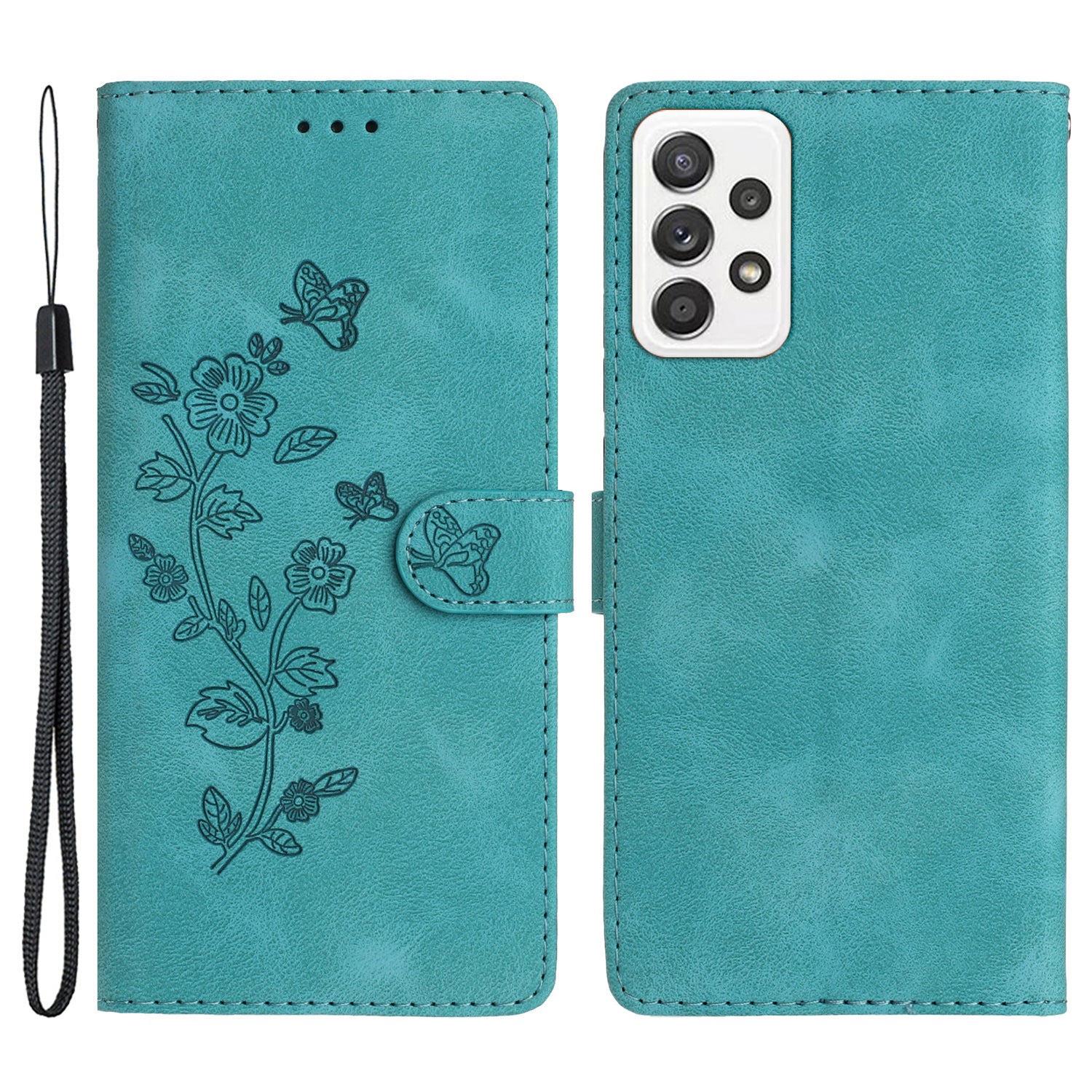 For Samsung Galaxy A23 5G (Global Version) / A23 4G Flower Imprint Phone Cover Leather Wallet Stand Case For Samsung Galaxy A23 5G (Global Version) / A23 4G Flower Imprint Phone Cover Leather Wallet Stand Case